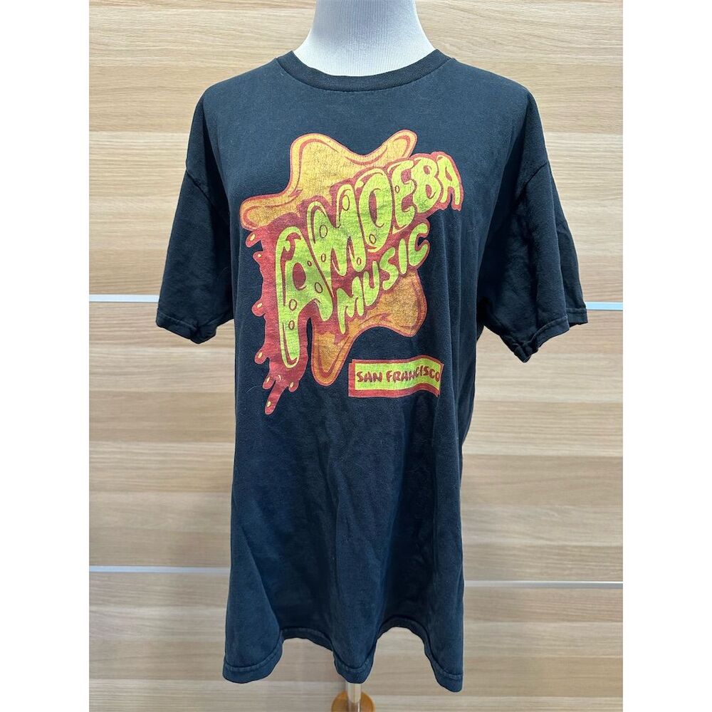 Vintage Amoeba Music San Francisco Black Graphic T-Shirt Unisex L